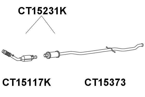 VENEPORTE katalizatoriaus keitiklis CT15231K