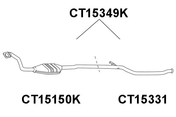 VENEPORTE katalizatoriaus keitiklis CT15349K
