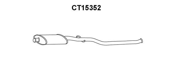 VENEPORTE Средний глушитель выхлопных газов CT15352