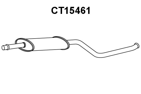 VENEPORTE Предглушитель выхлопных газов CT15461