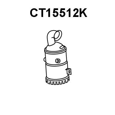 VENEPORTE katalizatoriaus keitiklis CT15512K