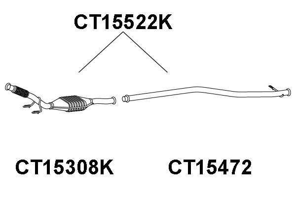 VENEPORTE katalizatoriaus keitiklis CT15522K