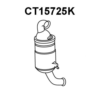 VENEPORTE katalizatoriaus keitiklis CT15725K