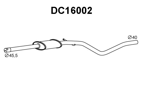 VENEPORTE priekinis duslintuvas DC16002