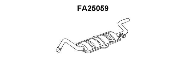 VENEPORTE Глушитель выхлопных газов конечный FA25059