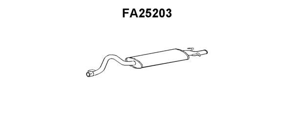 VENEPORTE Глушитель выхлопных газов конечный FA25203