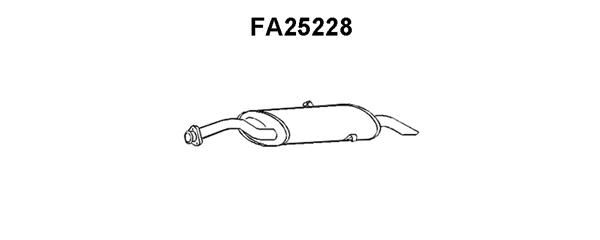 VENEPORTE Глушитель выхлопных газов конечный FA25228