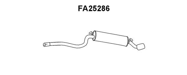 VENEPORTE Глушитель выхлопных газов конечный FA25286