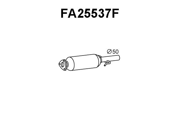VENEPORTE Сажевый / частичный фильтр, система выхлопа ОГ FA25537F