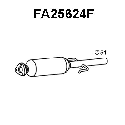 VENEPORTE suodžių / kietųjų dalelių filtras, išmetimo sistem FA25624F