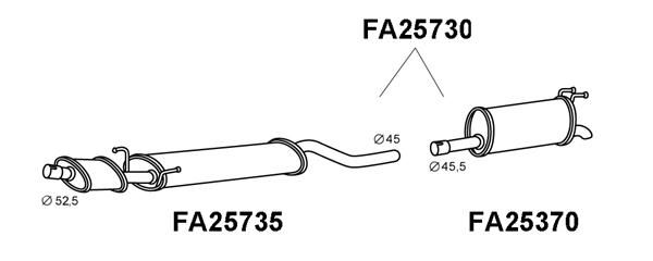 VENEPORTE vidurinis duslintuvas FA25735