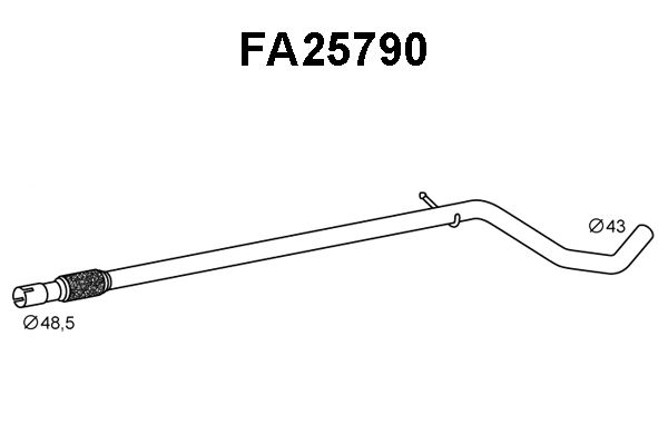 VENEPORTE Труба выхлопного газа FA25790