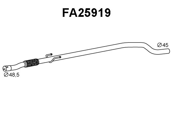 VENEPORTE Труба выхлопного газа FA25919