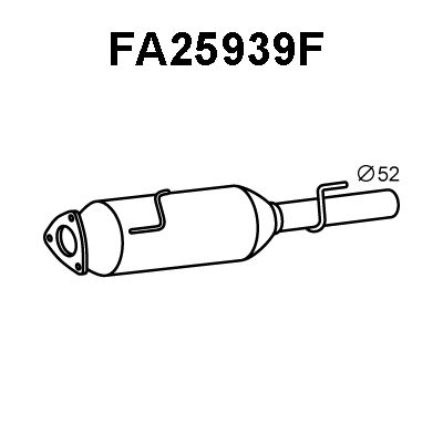 VENEPORTE Сажевый / частичный фильтр, система выхлопа ОГ FA25939F