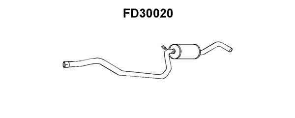 VENEPORTE Средний глушитель выхлопных газов FD30020