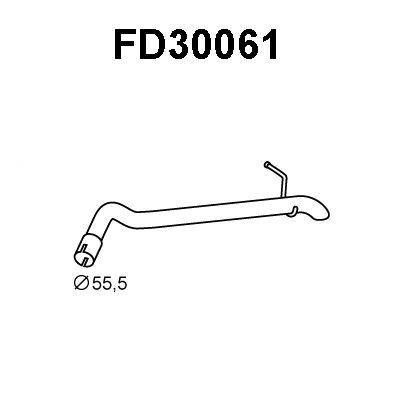 VENEPORTE Труба выхлопного газа FD30061