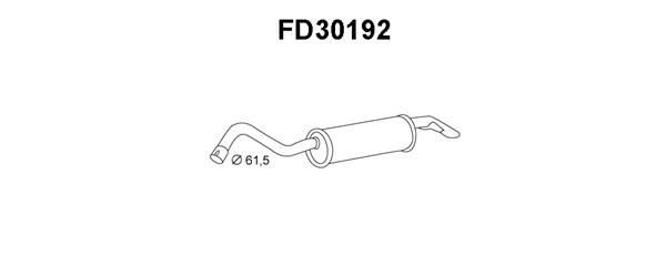 VENEPORTE Глушитель выхлопных газов конечный FD30192