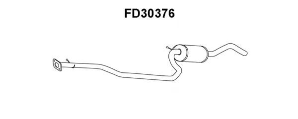 VENEPORTE Средний глушитель выхлопных газов FD30376