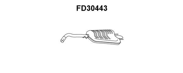 VENEPORTE Глушитель выхлопных газов конечный FD30443