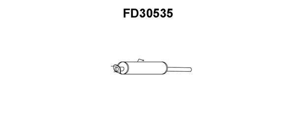 VENEPORTE Средний глушитель выхлопных газов FD30535