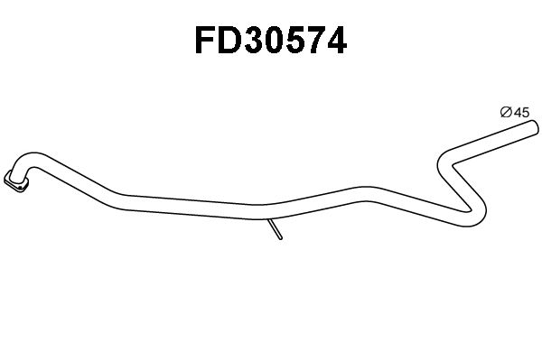 VENEPORTE Труба выхлопного газа FD30574