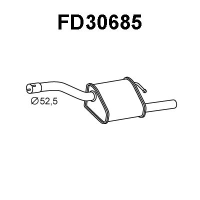 VENEPORTE Глушитель выхлопных газов конечный FD30685