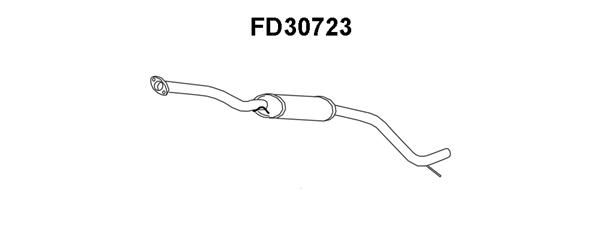 VENEPORTE Средний глушитель выхлопных газов FD30723