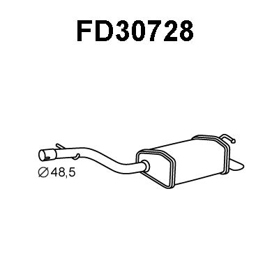 VENEPORTE Глушитель выхлопных газов конечный FD30728