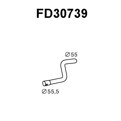 VENEPORTE Труба выхлопного газа FD30739