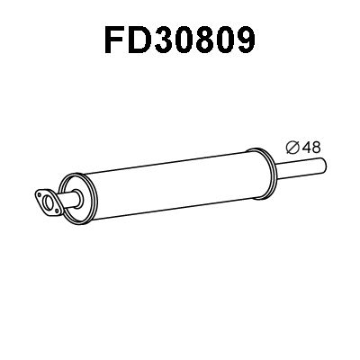 VENEPORTE Предглушитель выхлопных газов FD30809