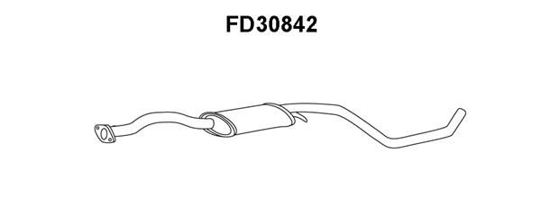 VENEPORTE Средний глушитель выхлопных газов FD30842