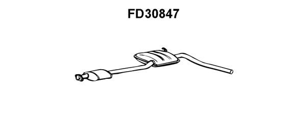 VENEPORTE Средний глушитель выхлопных газов FD30847