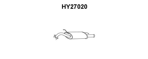 VENEPORTE Глушитель выхлопных газов конечный HY27020