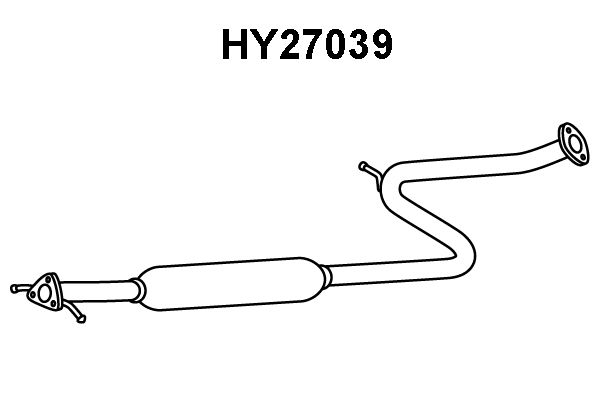 VENEPORTE Предглушитель выхлопных газов HY27039