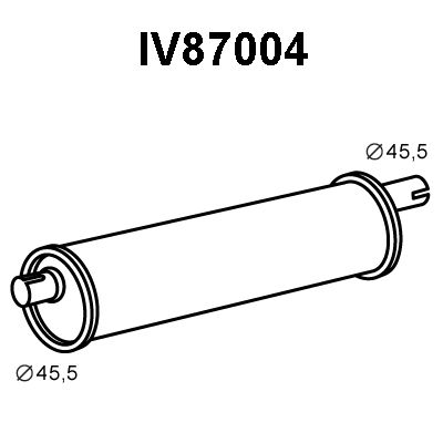 VENEPORTE Глушитель выхлопных газов конечный IV87004