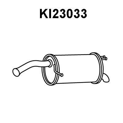 VENEPORTE Глушитель выхлопных газов конечный KI23033