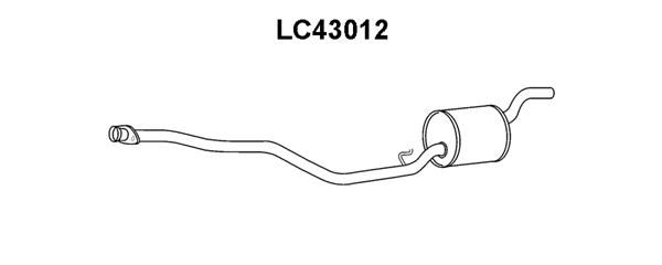 VENEPORTE Средний глушитель выхлопных газов LC43012