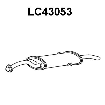 VENEPORTE Глушитель выхлопных газов конечный LC43053