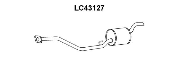 VENEPORTE Средний глушитель выхлопных газов LC43127