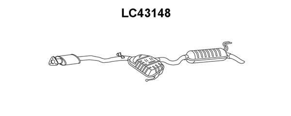 VENEPORTE Глушитель выхлопных газов конечный LC43148