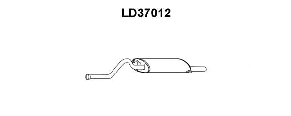 VENEPORTE Глушитель выхлопных газов конечный LD37012