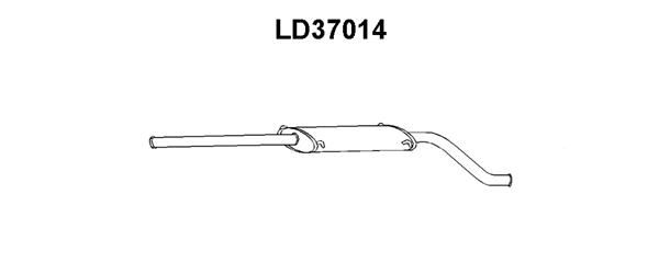 VENEPORTE Средний глушитель выхлопных газов LD37014