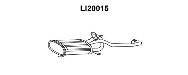 VENEPORTE Глушитель выхлопных газов конечный LI20015