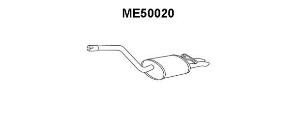 VENEPORTE Глушитель выхлопных газов конечный ME50020