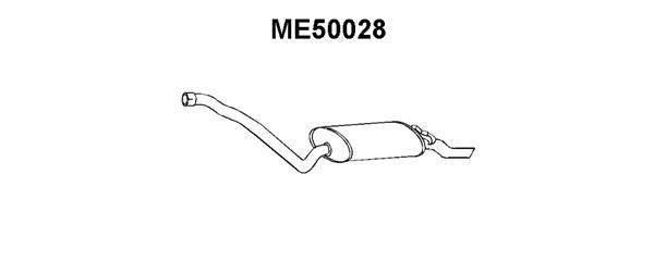 VENEPORTE Глушитель выхлопных газов конечный ME50028