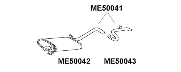 VENEPORTE Глушитель выхлопных газов конечный ME50042