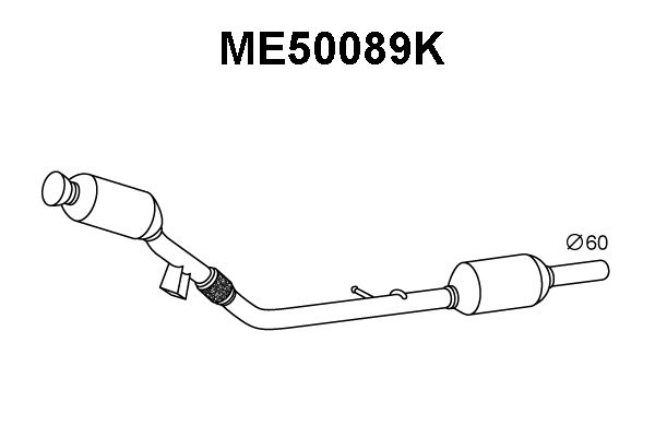 VENEPORTE katalizatoriaus keitiklis ME50089K