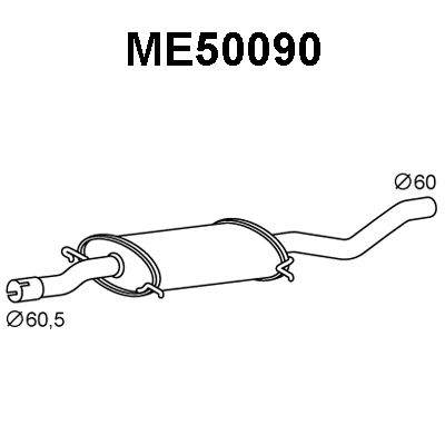 VENEPORTE priekinis duslintuvas ME50090