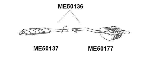 VENEPORTE Предглушитель выхлопных газов ME50137