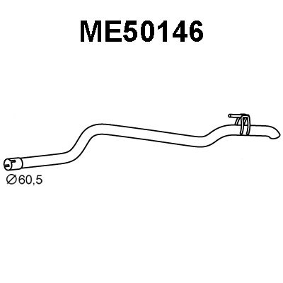 VENEPORTE Труба выхлопного газа ME50146